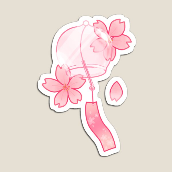 Item preview, Sakura Furin || Cherry Blossom Glass Japanese Wind Chime designed and sold by plurburb.