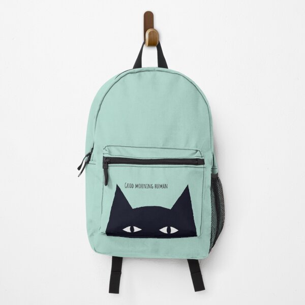 Item preview, Black Cat says Good Morning Human designed and sold by Yulacreative.