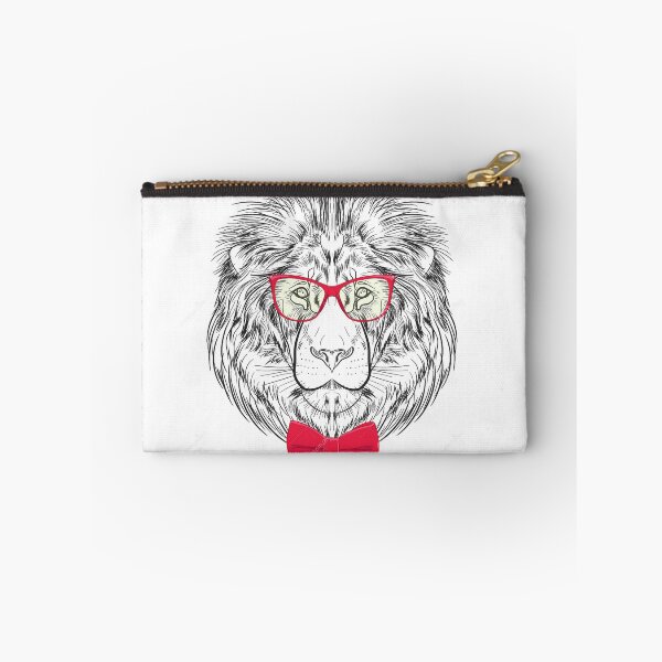 Item preview, lion wearing glasses designed and sold by Jouryshop.