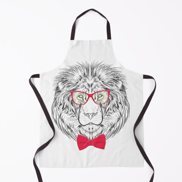 Item preview, lion wearing glasses designed and sold by Jouryshop.