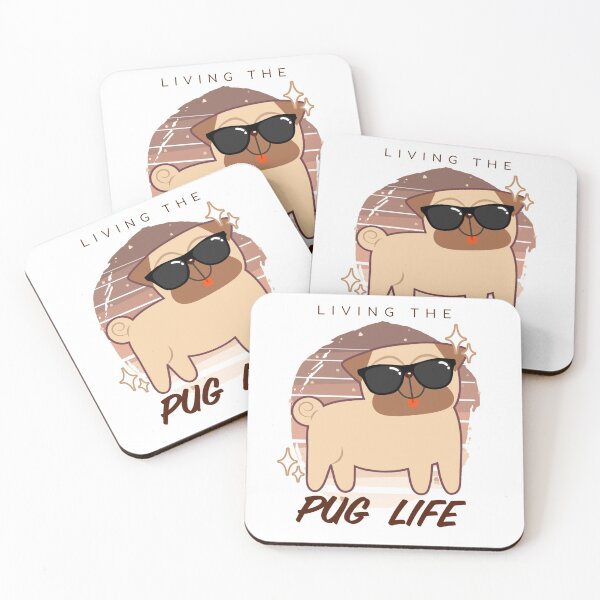 Item preview, Pug lindo con gafas de sol designed and sold by sunnyxvibesss.