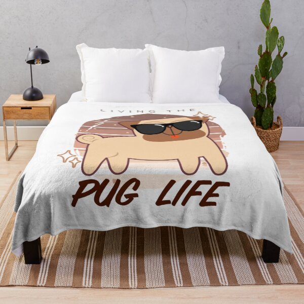 Item preview, Cute Pug Wearing Sunglasses designed and sold by sunnyxvibesss.