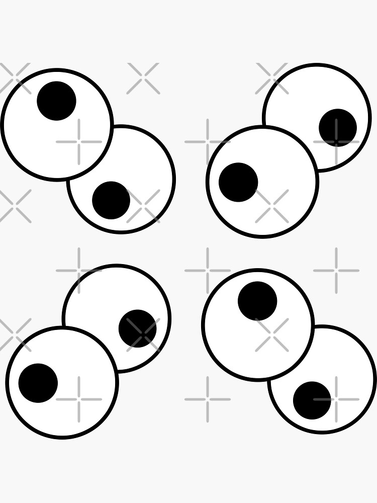 4 Sizes, Googly Eyes Stickers