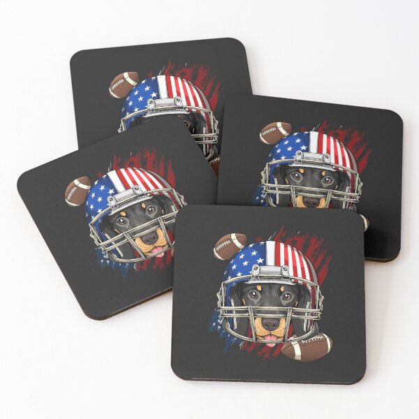 Item preview, Dachshund American Football Dog Lovers USA Flag designed and sold by toricak06.