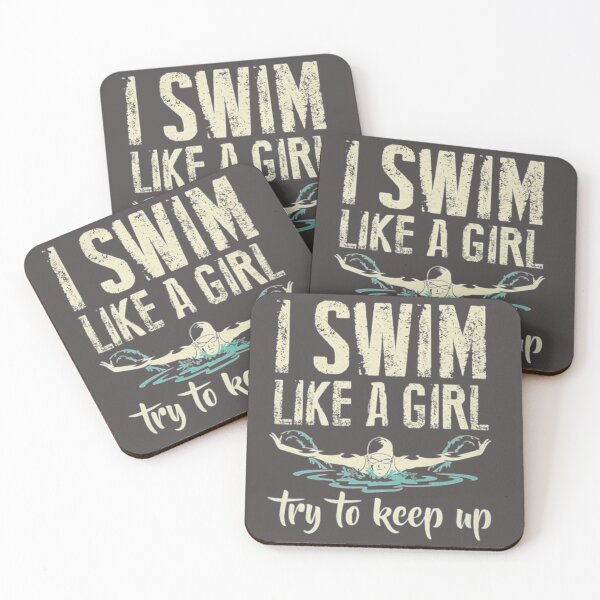 Item preview, I Know I Swim Like a Girl Try To Keep Up shirt designed and sold by chanat3659.