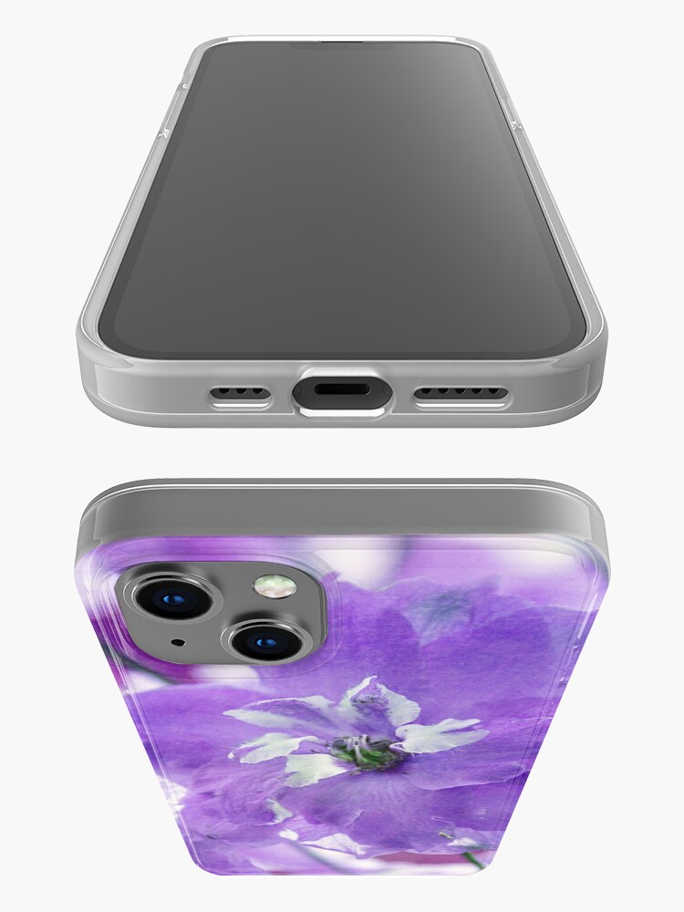 Alternate view of Delphiniums iPhone Case