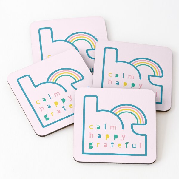 Item preview, Be Calm Be Happy Be Grateful. Typography design with rainbow  designed and sold by lents.