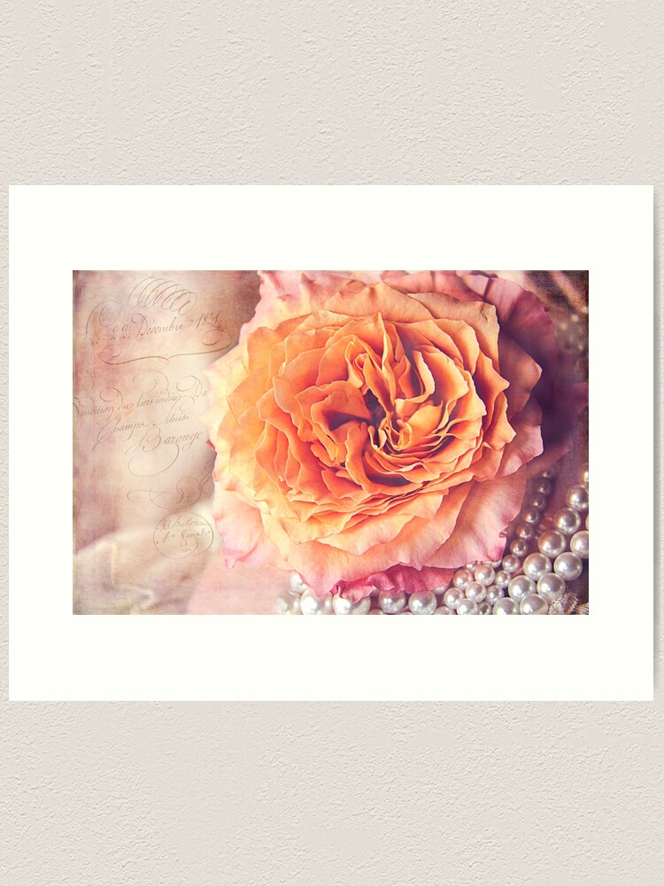 Alternate view of Vintage Rose Art Print