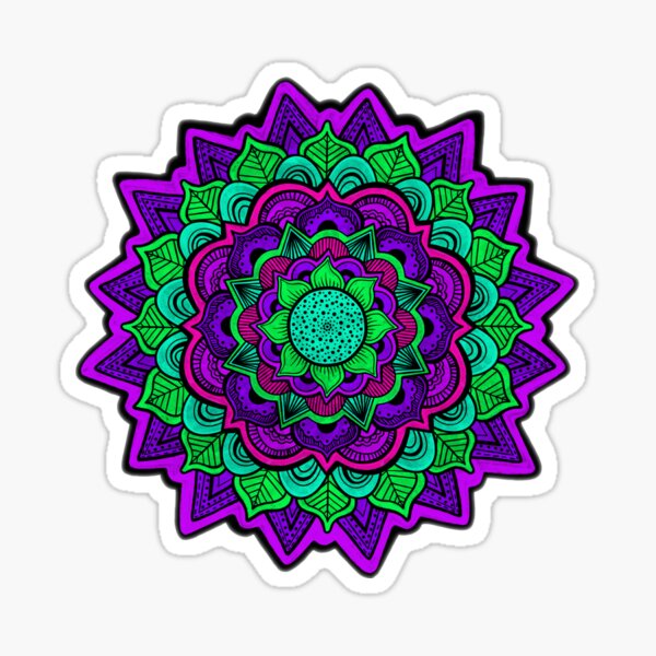 Late Night Mandala Sticker