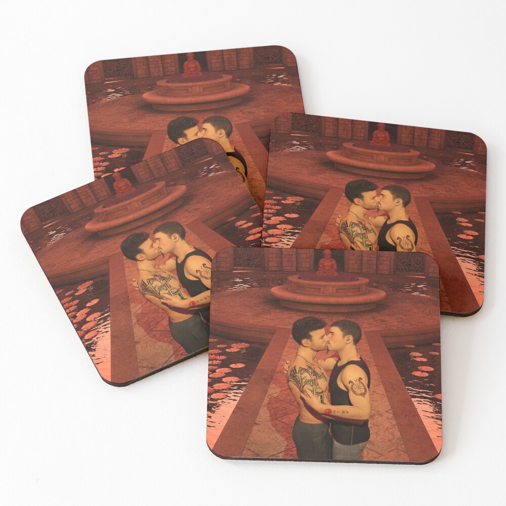 Item preview, Coasters (Set of 4) designed and sold by RexRedLGBTQ.