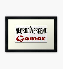 Neurodivergent Gamer Framed Print