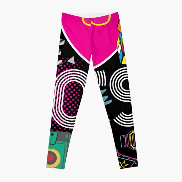 80s Mash Leggings for Sale by CloverFi Redbubble