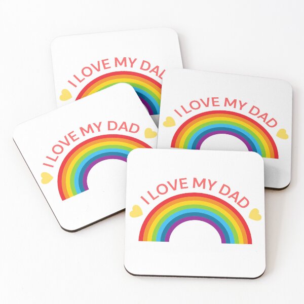 Item preview, I Love My Dad Rainbow Kids Clothes designed and sold by BlakefourDesign.