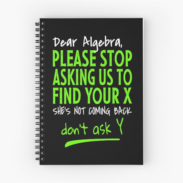Item preview, Funny learning math - Dear Algebra designed and sold by PlusAdore.
