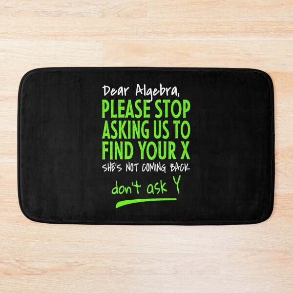 Item preview, Funny learning math - Dear Algebra designed and sold by PlusAdore.
