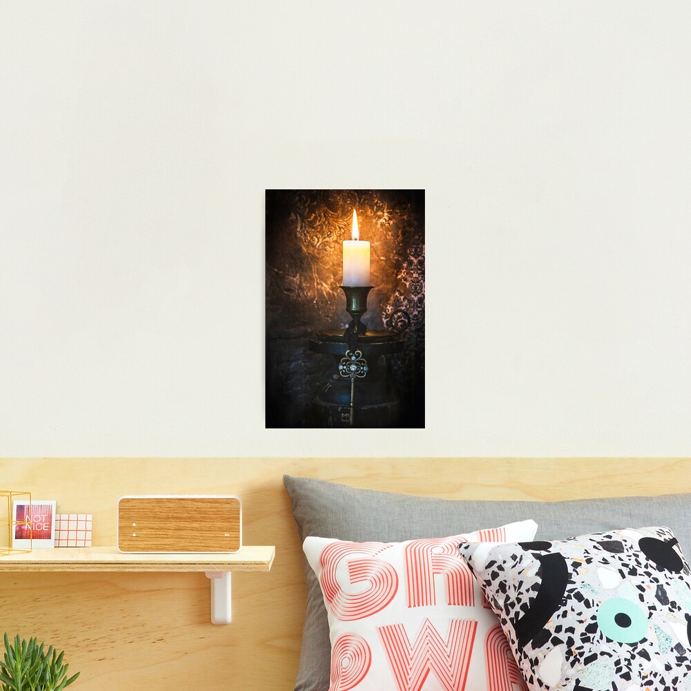 The Candle and The Key Photographic Print