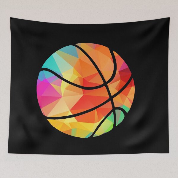 Item preview, Geometric Basketball Shape Low Poly Basketball Gift designed and sold by freeArt10.