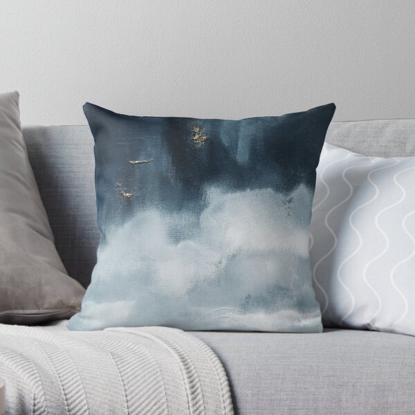 Rain Clouds Throw Pillow