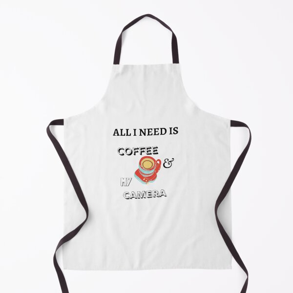 Item preview, ALL I NEED IS COFFEE AND MY CAMERA designed and sold by DINAH PHELMS ⭐ ⭐ ⭐ ⭐ ⭐.