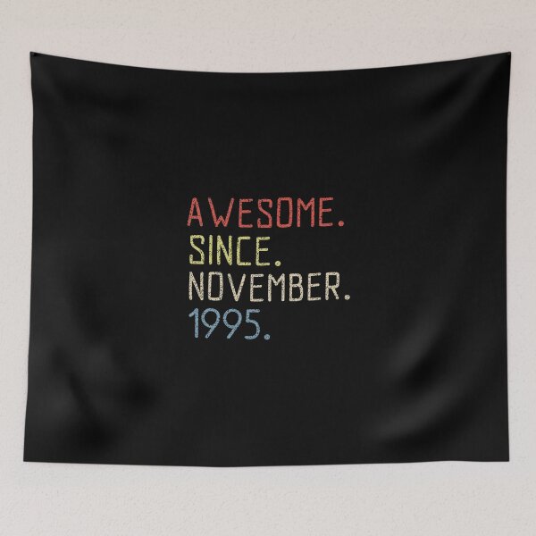 Item preview, 25th Birthday November 1995 Vintage Bday Gift for Men Women Sweatshirt designed and sold by eaneyjulie.
