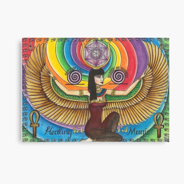 Item preview, Isis - The Egyptian Goddess designed and sold by Francesca Love Artist.