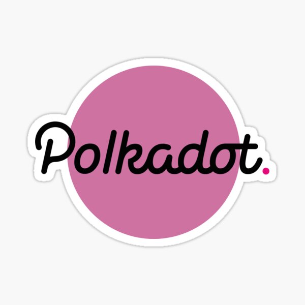 Polkadot (DOT) Cryptocurrency Symbol Black Stickers – Crypto Wardrobe