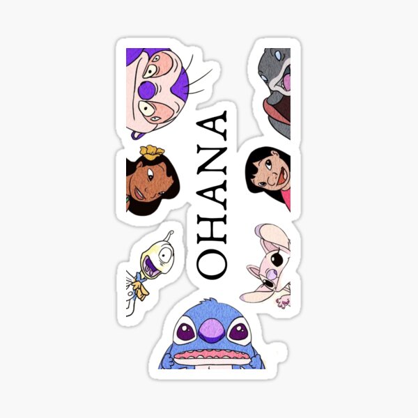 Stitch Ohana Sticker for Sale by ThompsonBeauty