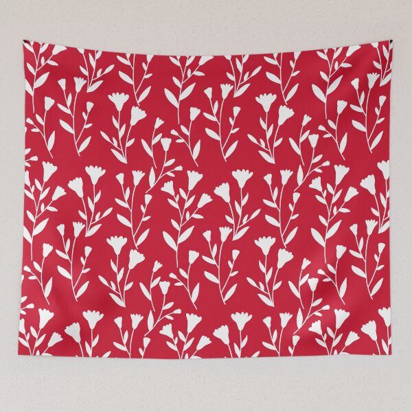 Item preview, Red and White Floral Pattern -Carnation- designed and sold by thelustrous.