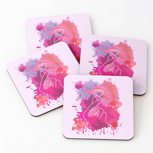 Item preview, Finger heart splash designed and sold by zinnia-designs.