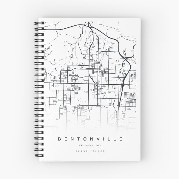 Item preview, Bentonville, Arkansas USA Map Poster designed and sold by TheZenSprout.