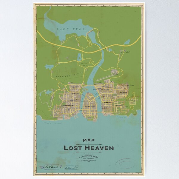 Item preview, Mafia Map "Lost Heaven" designed and sold by Raildur.