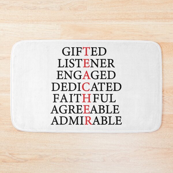Item preview, TEACHER QUALITIES designed and sold by DesignerArcade.