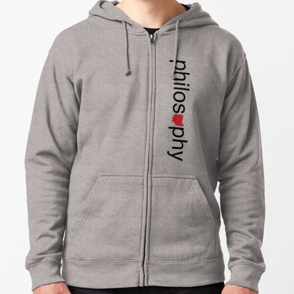 Philosohio (B&R, vertical) Zipped Hoodie