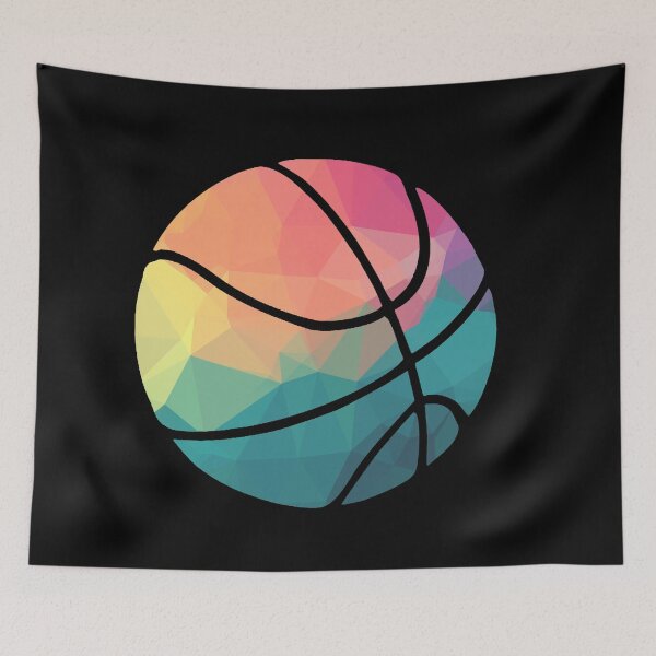 Item preview, Geometric Basketball Shape Low Poly Basketball Gift designed and sold by freeArt10.