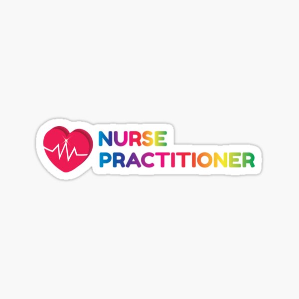 Nurse Practitioner Rainbow Sticker