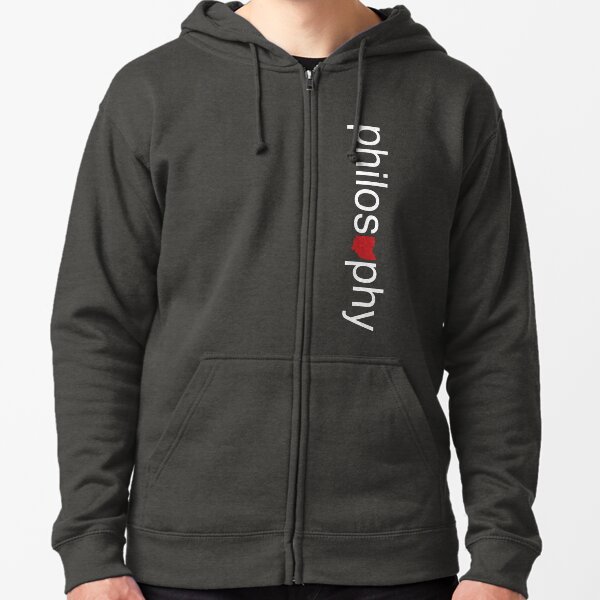 Philosohio (W&R, vertical) Zipped Hoodie