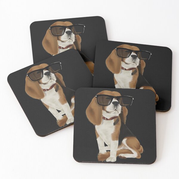 Item preview, Dog with glasses designed and sold by steve-drawings.