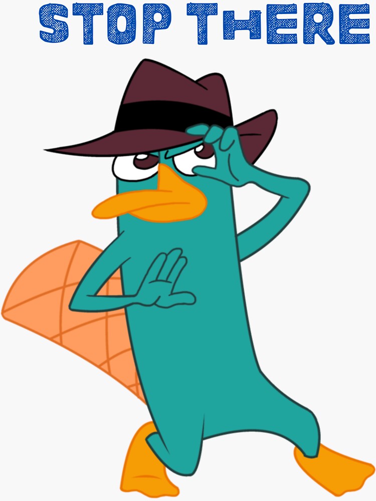 "perry The Platypus " Sticker For Sale By Mama-lux | Redbubble