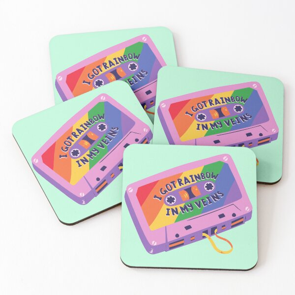 Item preview, I Got Rainbow In My Veins! Retro Vintage Pro LGBTQ+  designed and sold by Your Fairy Mossmother.