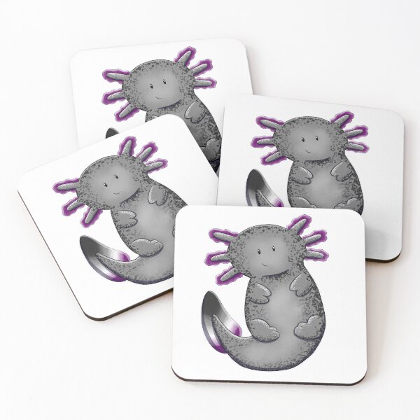 Item preview, Asexual Pride Axolotl designed and sold by Jocelyn Woolgar.