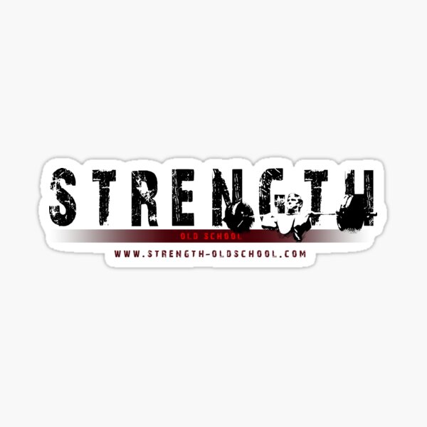 Strength Oldschool Bodybuilding Logo Sticker