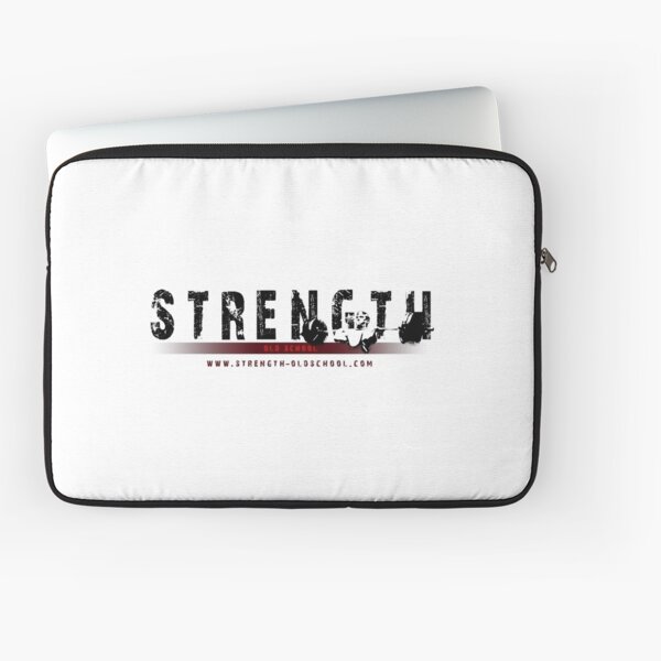 Strength Oldschool Bodybuilding Logo Laptop Sleeve