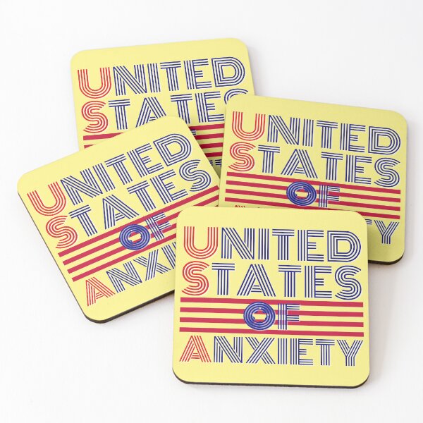 Item preview, United states of anxiety T-shirt designed and sold by hanlynstyle.