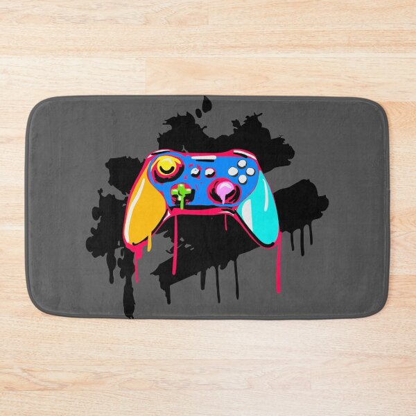 Item preview, Joystick X box play station gaming controller dripping colorful paint designed and sold by mirrorimages.