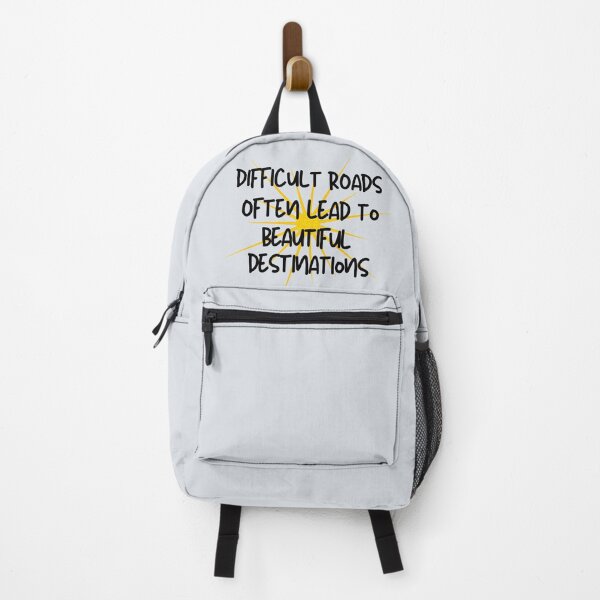Item preview, Difficult Roads Often Lead To Beautiful Destinations - Motivational Quote designed and sold by thebreeze09.