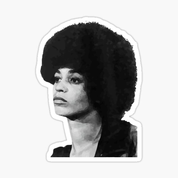 Aperçu de l'œuvre Angela Davis Afro créée et vendue par countryboi.