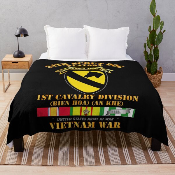 Item preview, Army - 34th Scout Dog Platoon 1st Cav w Tab - VN SVC designed and sold by Military Insignia Products.