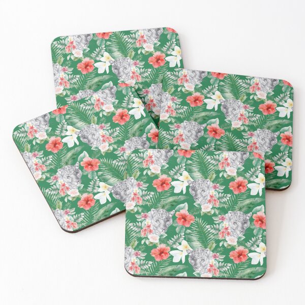 Item preview, Leopard Floral Jungle Walk designed and sold by Bliss Find And Design.
