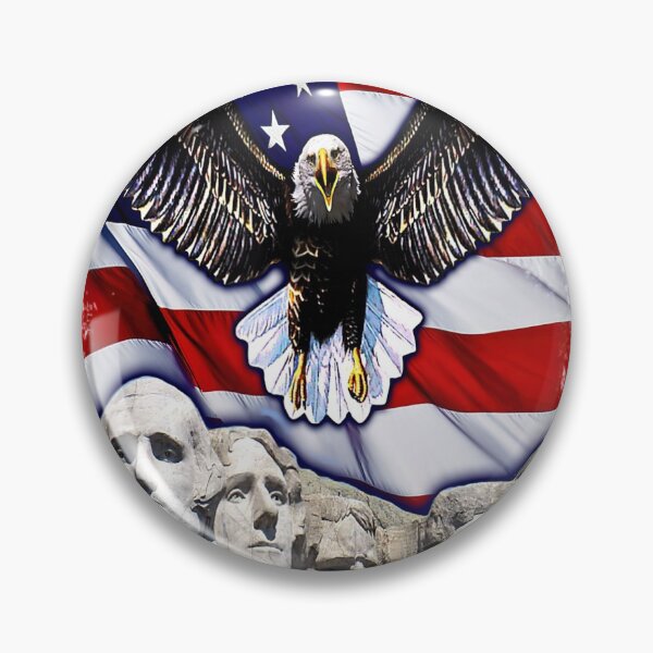 Item preview, 4th Of July American Bald Eagle Mount Rushmore Mer designed and sold by RiseAlex.