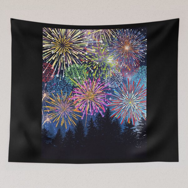 Item preview, Fireworks in the Forest designed and sold by MagicBeanDreams.
